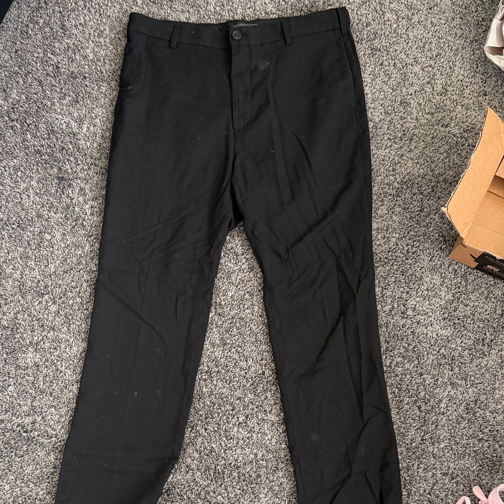 H&M Men's Elegant Black Dress Pants